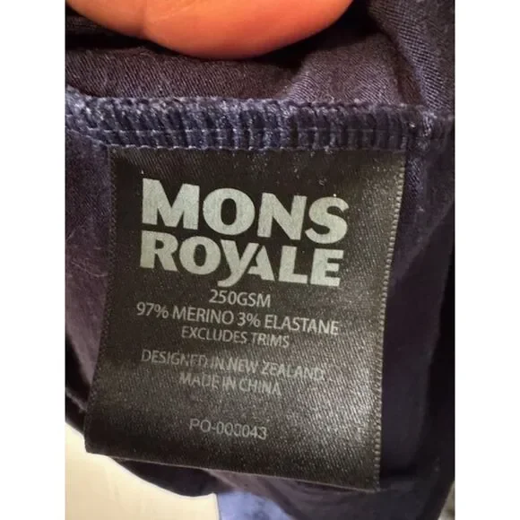 MONS ROYALE COVERT MID-HIT HOODY Merino Wool Sz M - Picture 5 of 9